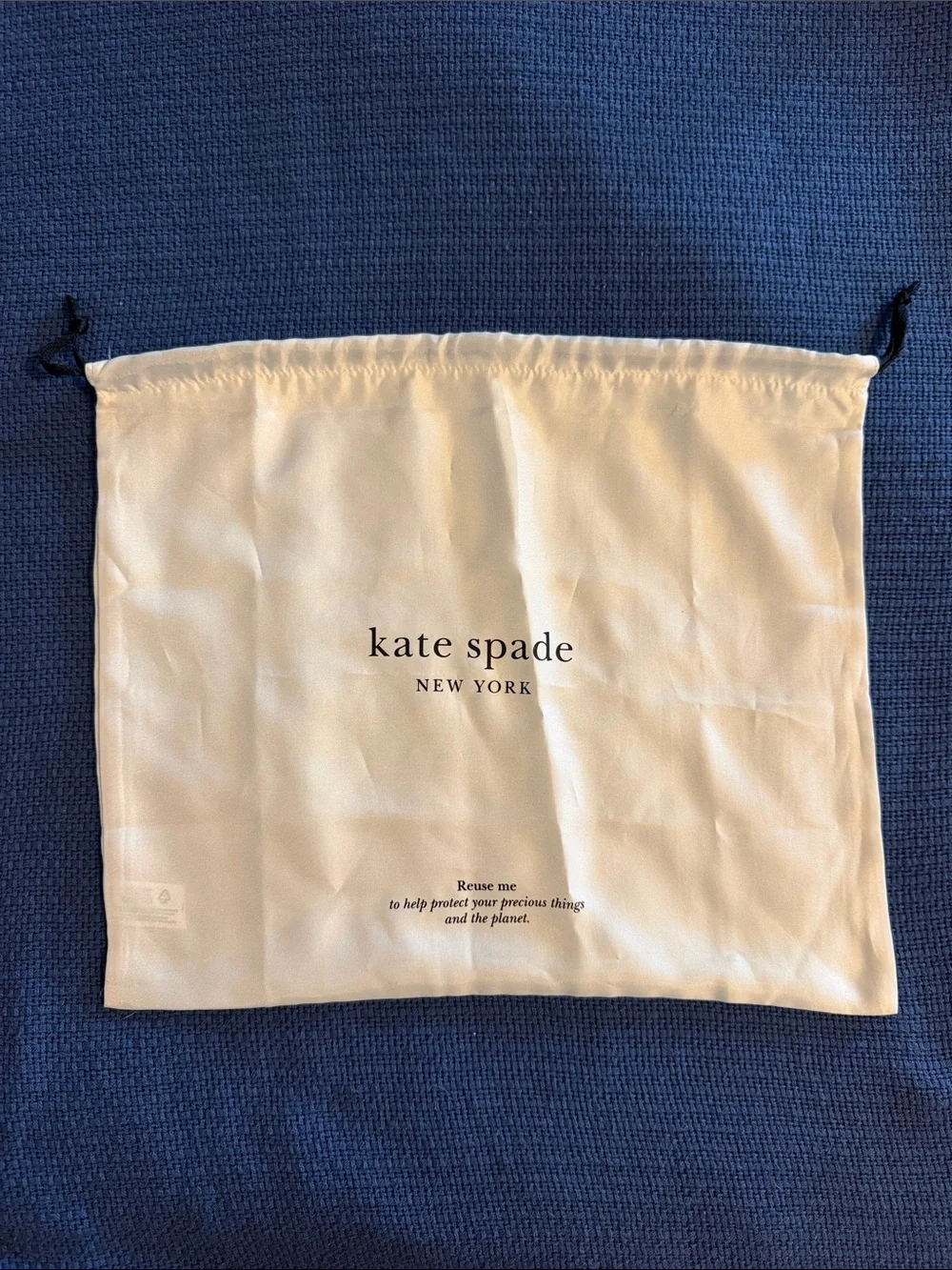 kate spade NEW YORK Silky Pale Pink Drawstring Dust Bag